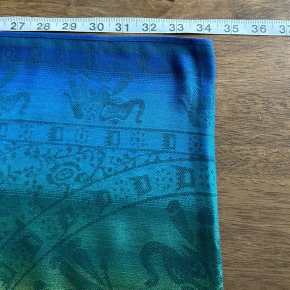 NWOT Rainbow Elephant Print Bohemian Scarf - Picture 7 of 7